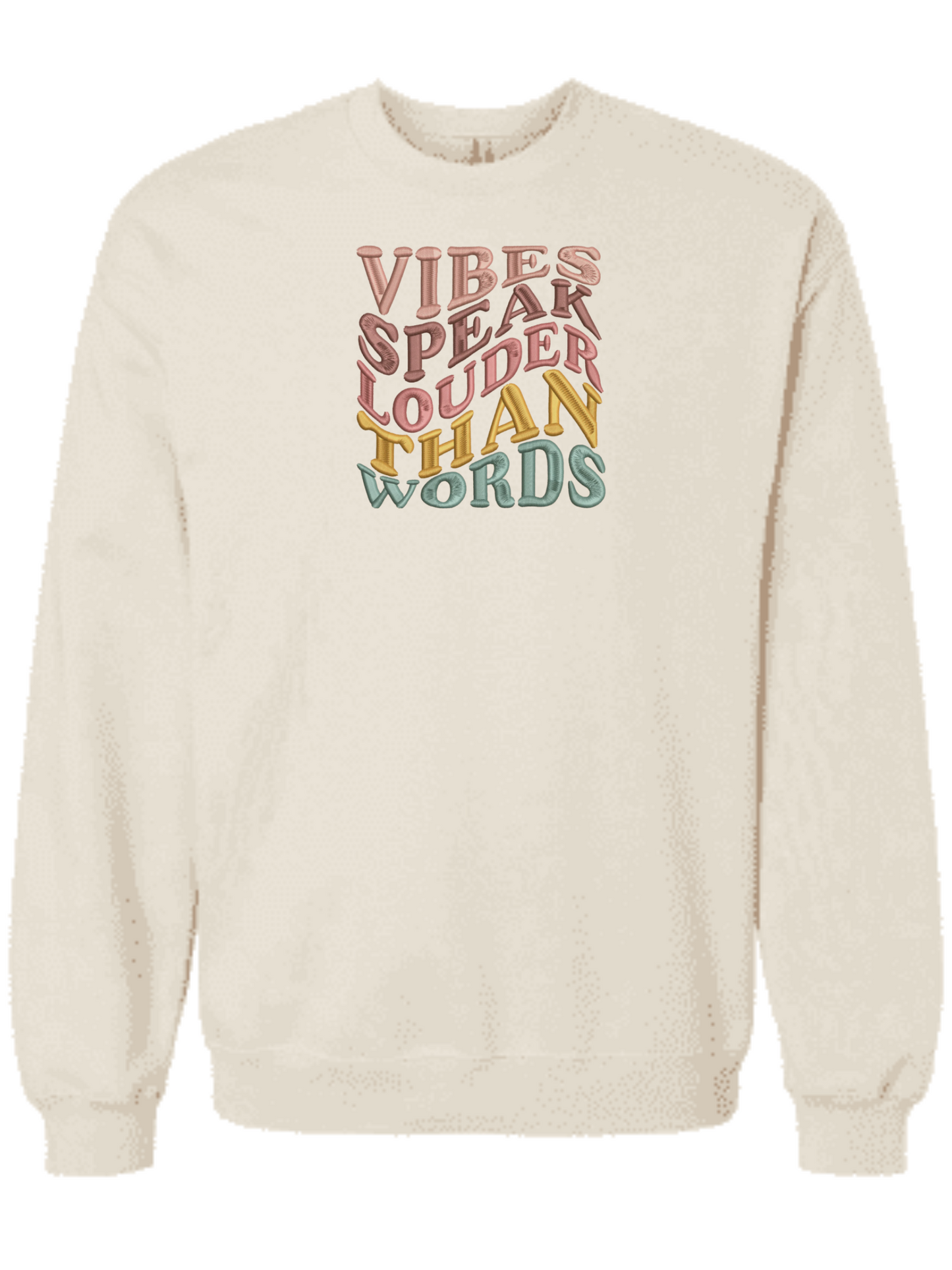 Vibes Embroidered Crewneck