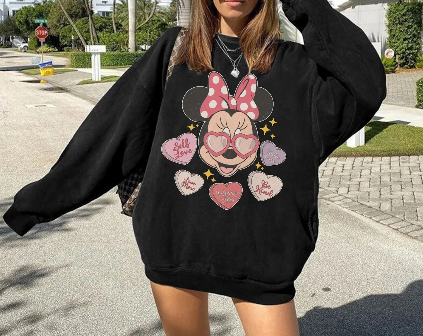 Self Love Hearts Crewneck