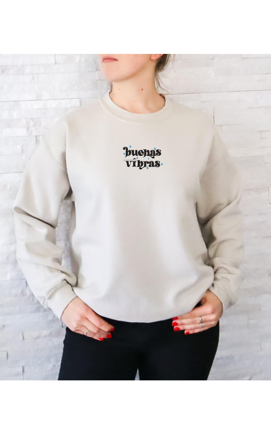 Buenas Vibras Embroidery Crewneck