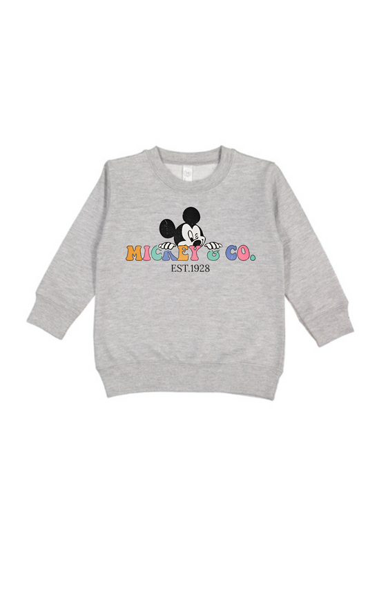 Peeking M Kids Crewneck