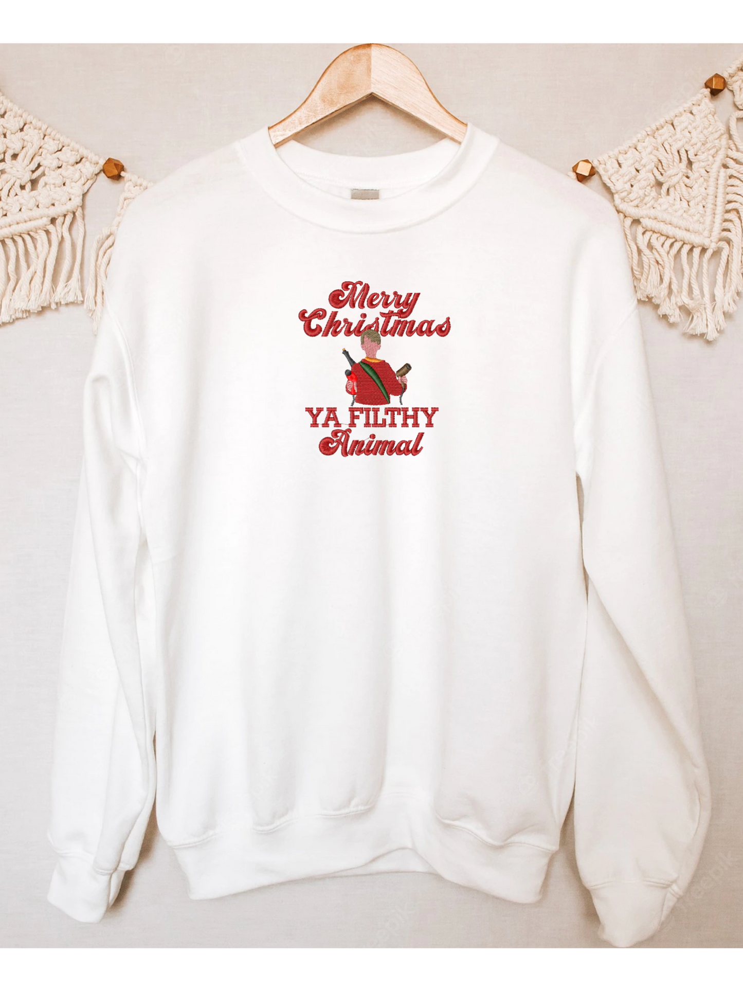 Ya Filthy Animal - Embroidery Crewneck