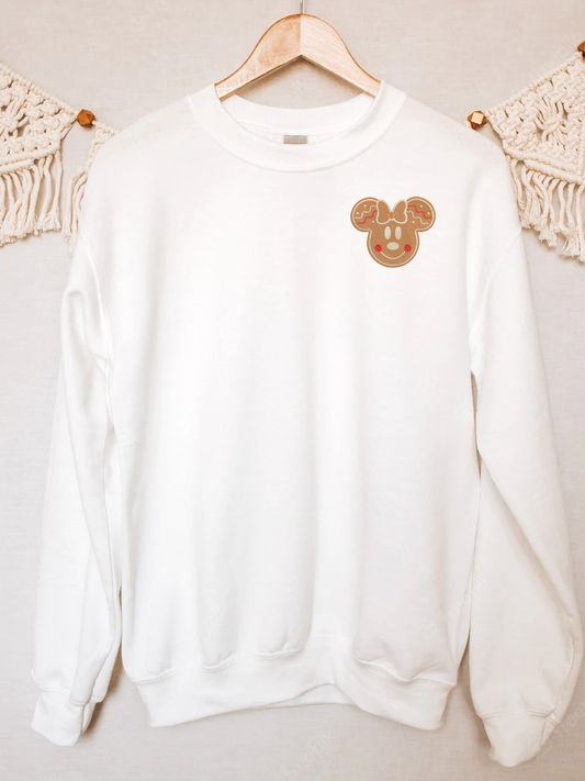 Minnie Cookie Embroidered Crewneck