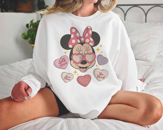 Self Love Hearts Crewneck