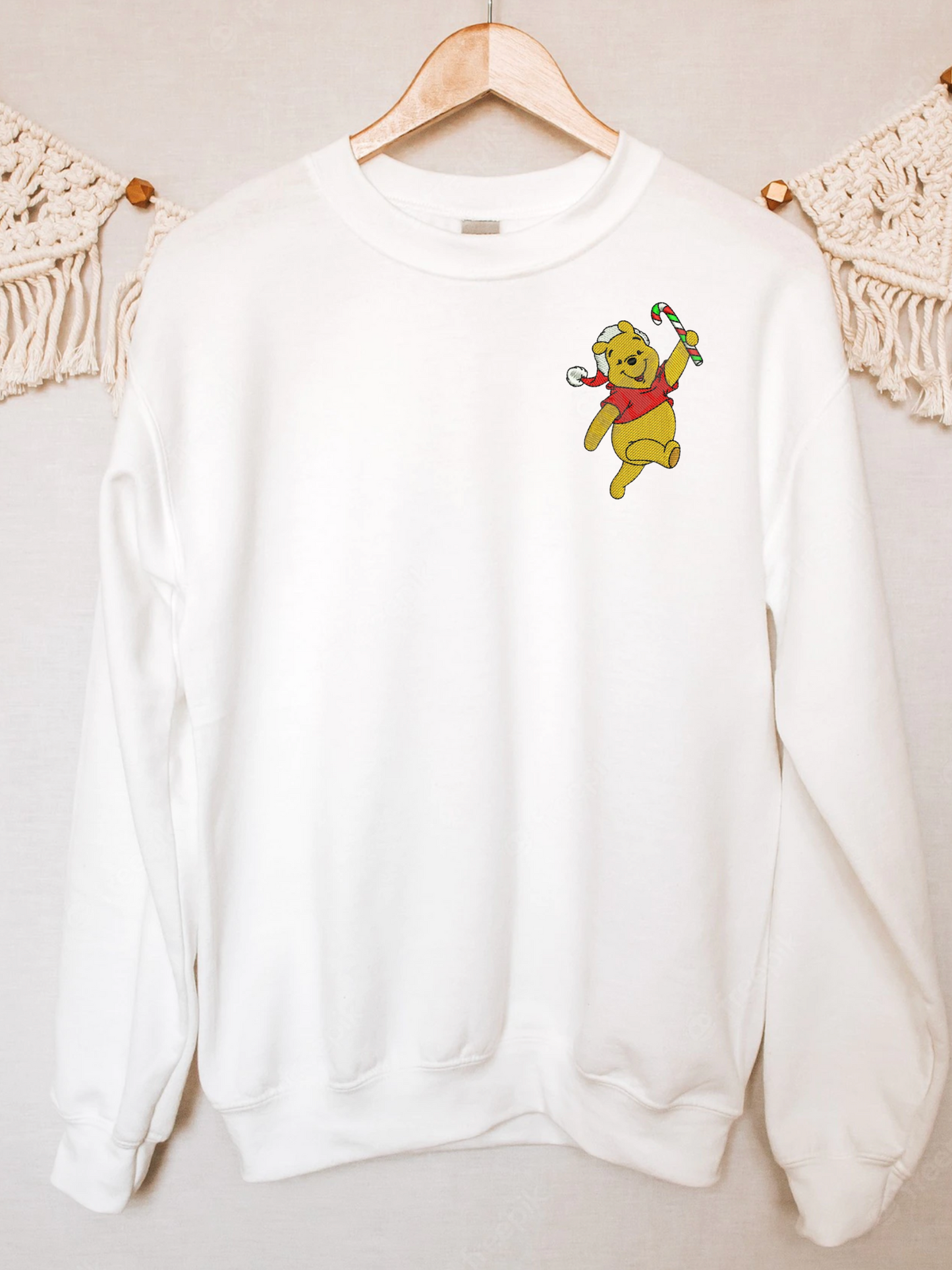 Winnie Christmas Embroidered Crewneck